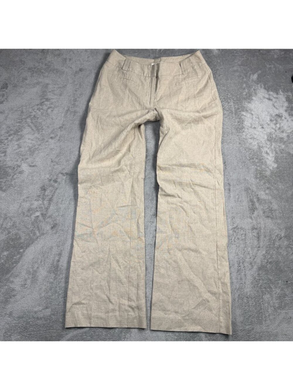 Cato Linen Rayon High Rise Wide Leg Trousers Womens 6 Office Siren Summer Pants